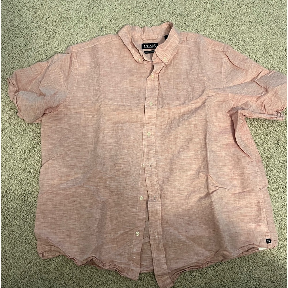 Chaps men’s shirt, XXL, red, white